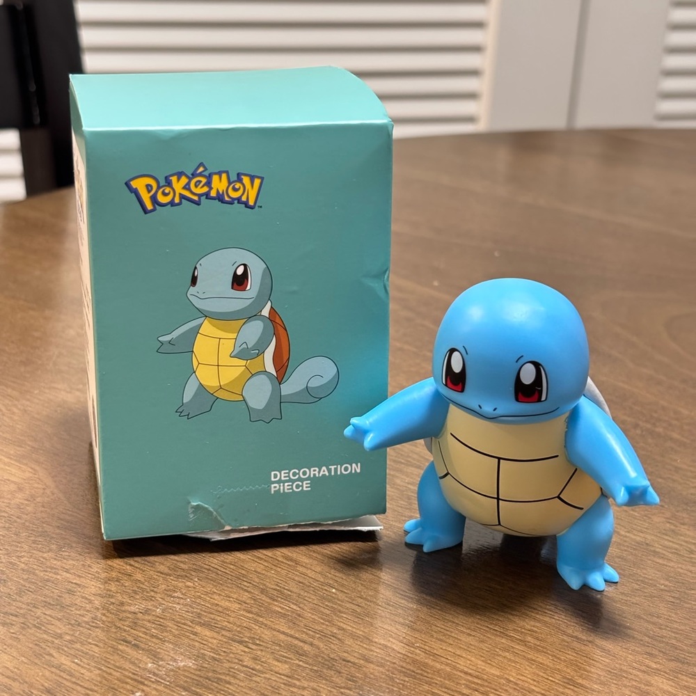 Pokemon Squirtle Figurine in Blue and Cream
